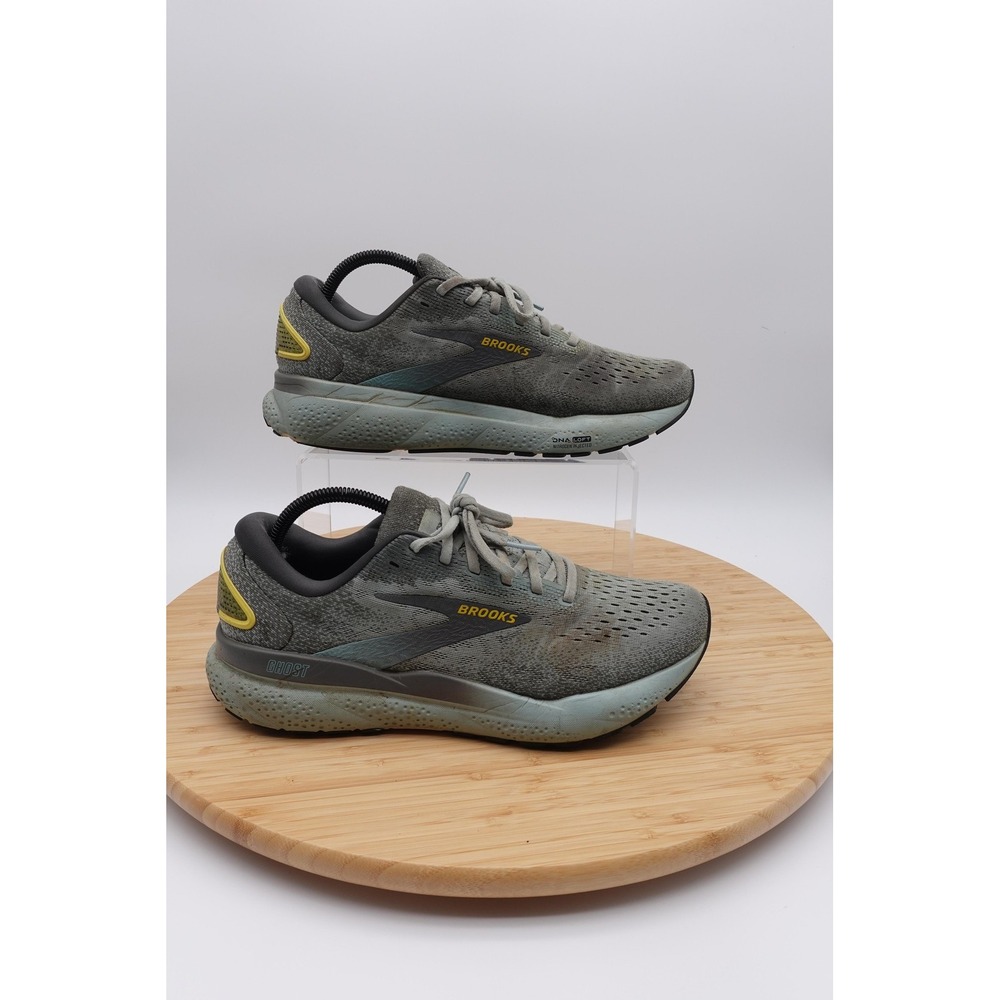 Brooks Ghost Shoes Mens Size 9.5 43 Gray Mesh Running Sneakers 1104181D432